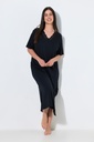 804072 - Chemise de nuit en modal mélangé, manches courtes et broderies ajourées