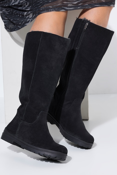841197 - Bottes en cuir suédé, tige XL
