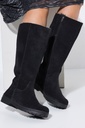 841197 - Bottes en cuir suédé, tige XL