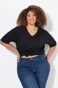 515283 - T-shirt coupe Relaxed Fit, décolleté en V et manches courtes