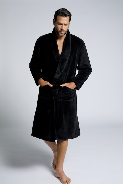 701445 - Peignoir JP 1880 en microfibres, avec ceinture à nouer, collection Homewear - jusqu'au 8 XL