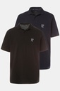 704317 - Lot de 2 polos, collection Basic - coton piqué, peigné