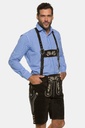 705528 - Pantalon de costume traditionnel bavarois JP 1880, cuir véritable et broderies