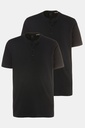 708420 - Henley collection Basic, col rond et patte de boutonnage, lot de 2 - jusqu’au 8XL