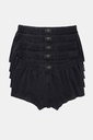 711245 - Lot de 5 caleçons, sous-vêtements, 1 couleur, jusqu'à la taille 7XL