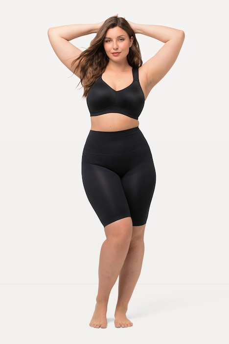 [714677100-44+] 714677 - Culotte gainante sans coutures, longueur genou (noir, 44/46)