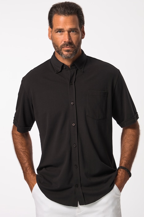 [826595100-2XT] 826595 - Chemise en maille piquée FLEXNAMIC® (noir, 2XT)