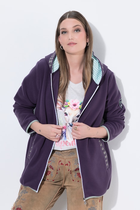 829113 - Veste en polaire esprit costume traditionnel bavarois