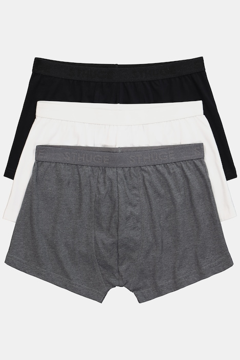 [833492100-3XL] 833492 - Caleçons STHUGE, lot de 3 (noir, 3XL)