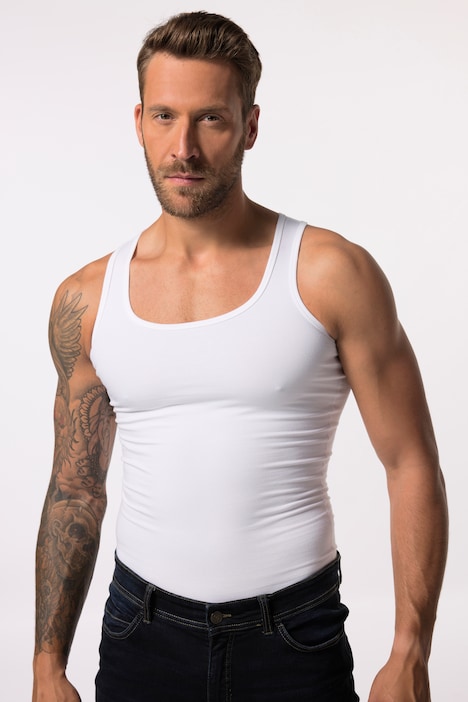 [836181200-3XL] 836181 - Maillot de corps Shapewear JP 1880 X Finn (blanc neige, 3XL)