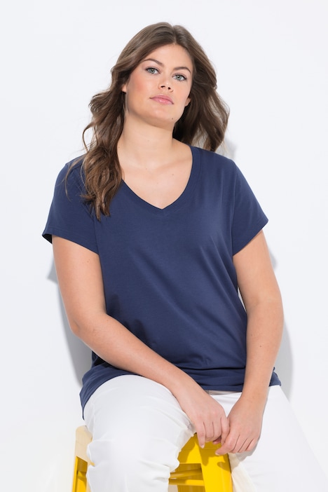 [837109124-42+] 837109 - T-shirt (bleu marine, 42/44)