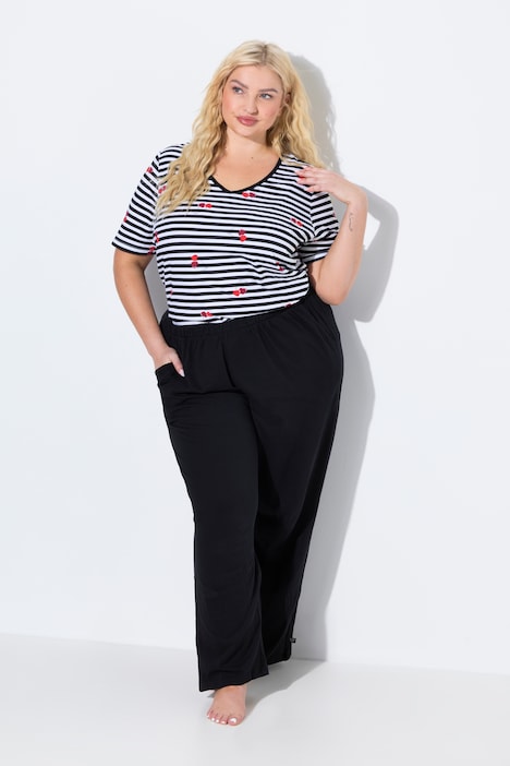 [837167100-44+] 837167 - Pantalon de pyjama (noir, 44/46)