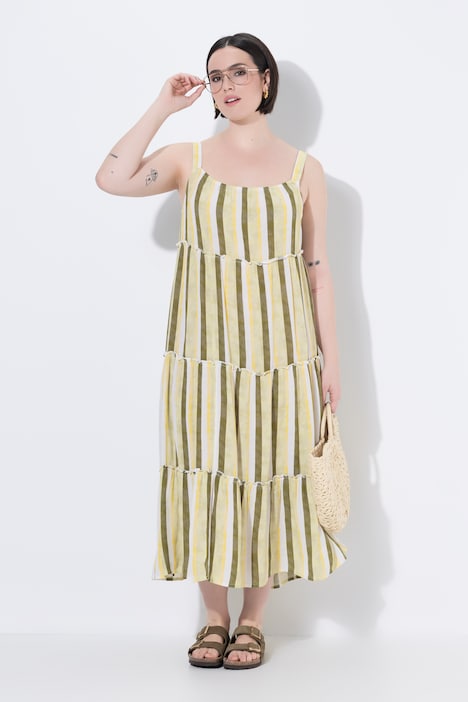 838593 - Robe midi à bretelles