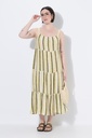 838593 - Robe midi à bretelles