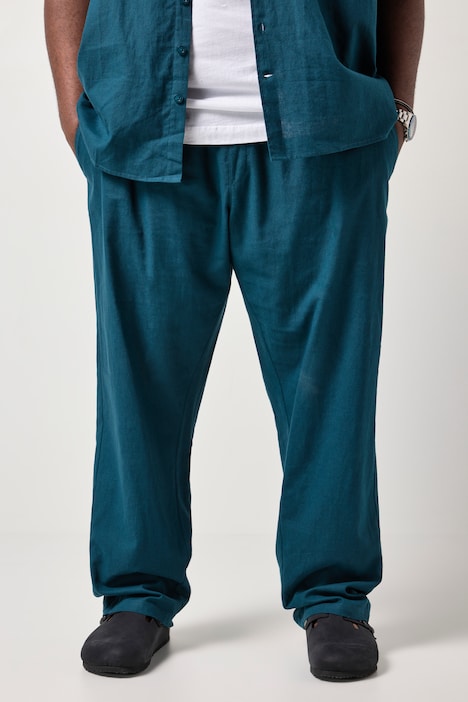 [839100757-3XL] 839100 - Pantalon à enfiler, en lin mélangé (3XL)