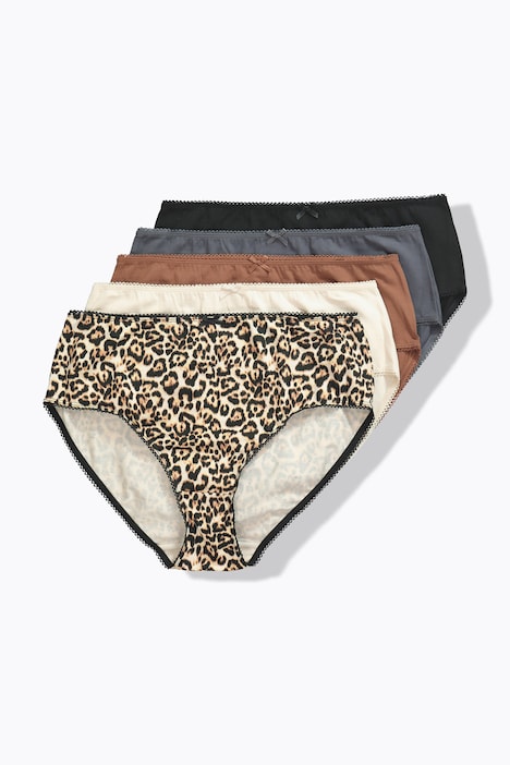 [839909102-44+] 839909 - Culottes midi, lot de 5 (44/46)