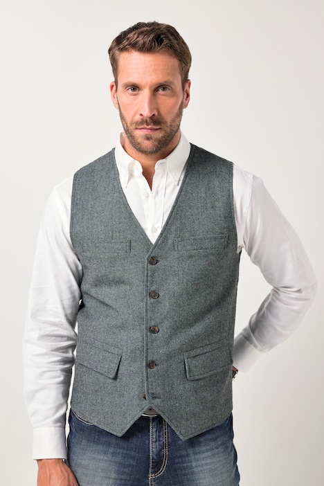 [841916740-3XL] 841916 - Gilet FLEXNAMIC® en tweed (3XL)