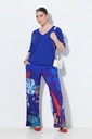 846009 - Pantalon en piqué, au tombé fluide