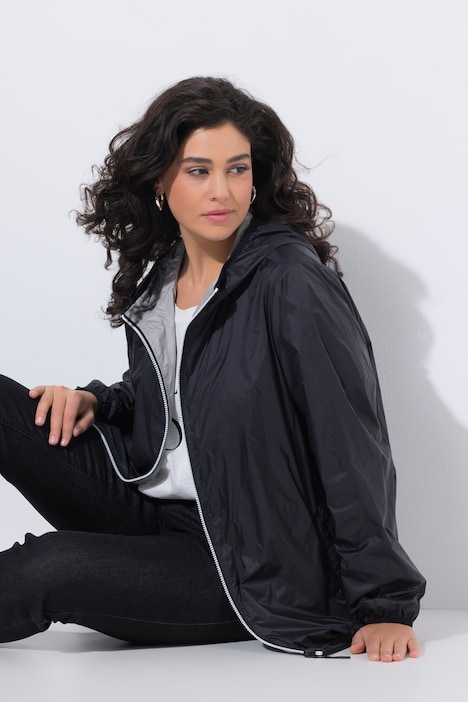 [846569100-44+] 846569 - Veste légère réversible (noir, 44/46)