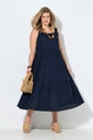846944 - Robe à bretelles en lin mélangé