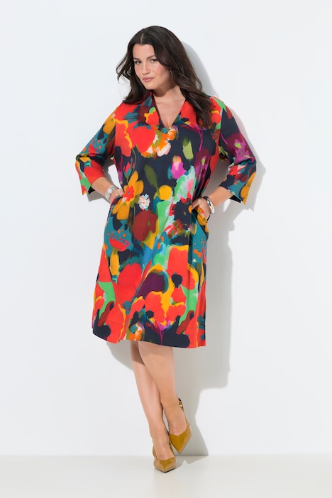 [847775120-44+] 847775 - Robe midi en lin mélangé (44/46)