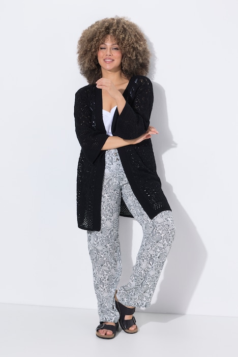 [847828100-44+] 847828 - Cardigan long (noir, 44/46)