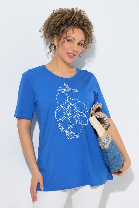 [847929740-44+] 847929 - T-shirt (bleu paon, 44/46)