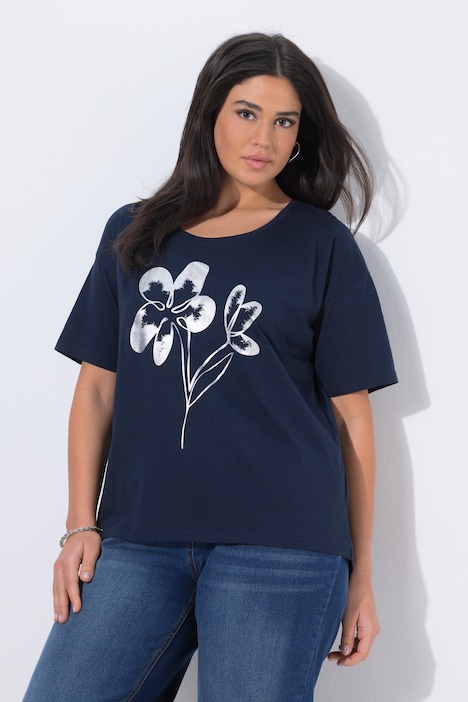 [848055130-44+] 848055 - T-shirt (marine, 44/46)