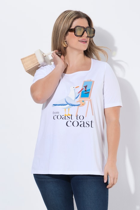 [848082200-44+] 848082 - T-shirt (blanc neige, 44/46)