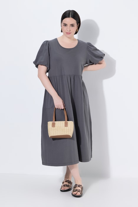[848575100-44+] 848575 - Robe longue en jersey (gris graphite, 44/46)