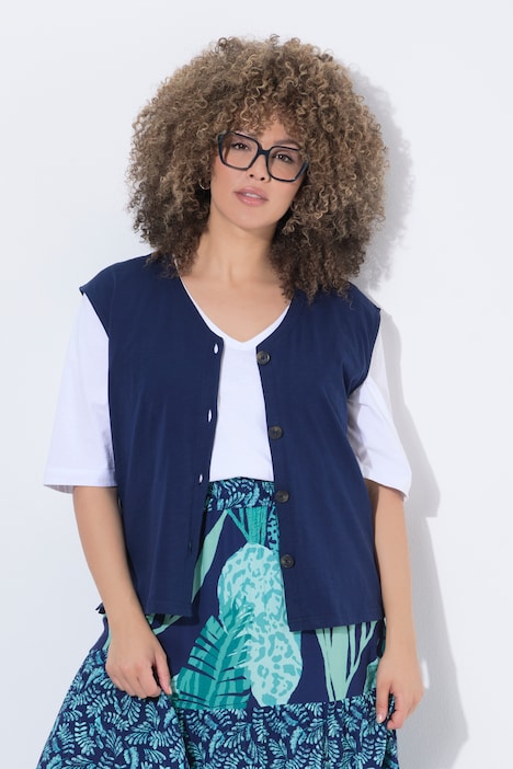 [848732740-44+] 848732 - Gilet en jersey (bleu encre, 44/46)