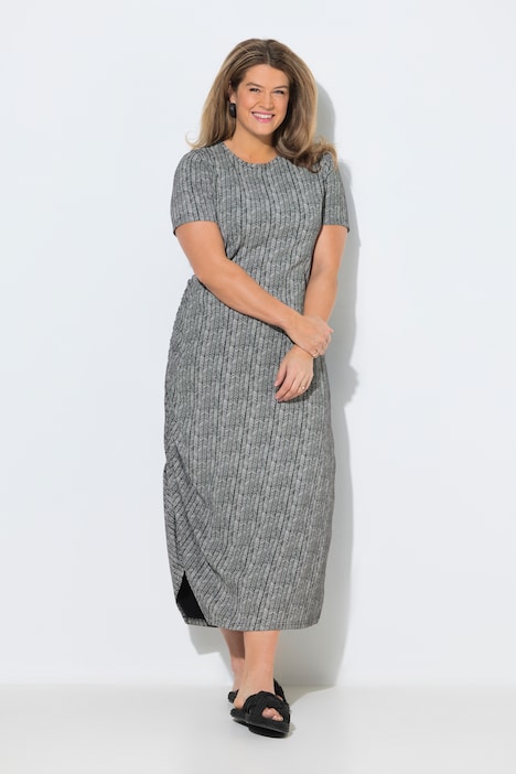 [849017100-44+] 849017 - Robe longue en jersey (noir, 44/46)