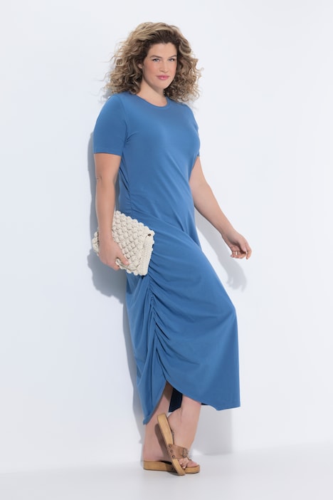 [849467721-44+] 849467 - Robe maxi en jersey (bleu jean, 44/46)
