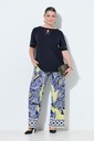 849808 - Pantalon en piqué, au tombé fluide