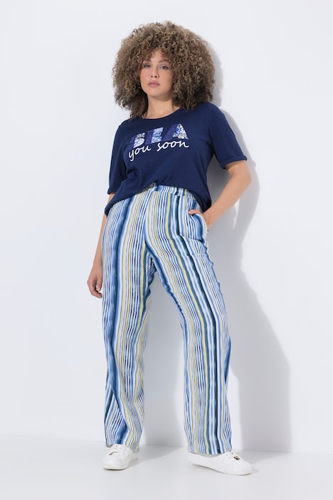 [850156753-44+] 850156 - Pantalon Rose en mousseline (44/46)
