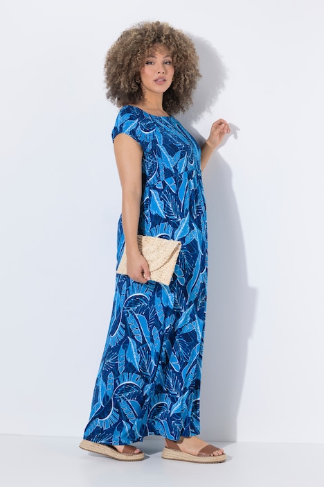 850159 - Robe maxi smockée
