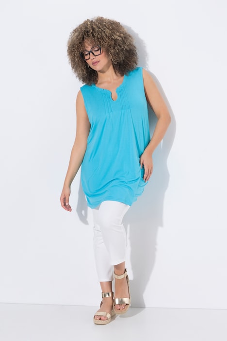 [850347730-44+] 850347 - Top long (aqua foncé, 44/46)