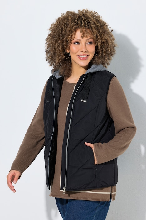 [851781100-44+] 851781 - Veste sans manches (noir, 44/46)