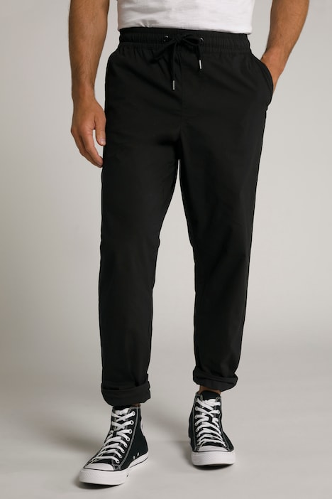 [790142100-3XL] 790142 - Pantalon à enfiler JP 1880, finition FLEXNAMIC®, taille élastique, coupe Tapered Loose Fit - jusqu'au 7 XL (noir, 3XL)