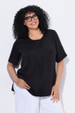 792119 - Blouse à empiècement matelassé. Manches courtes et coupé évasée