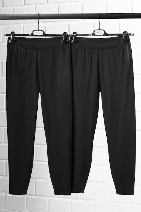 798804 - Legging, coupe ajustée, taille haute, ceinture élastique, lot de 2