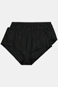 800279 - Lot de 2 culottes midi, fines rayures, modèle moyennement échancré