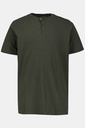 726695 - T-shirt Henley, collection Basic. Manches courtes et patte de boutonnage