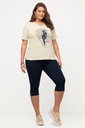 747170 - Legging corsaire avec bande de dentelle sur le côté, en coton bio