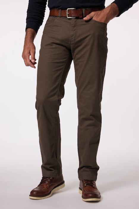 [717157120-26] 717157 - Pantalon 5 poches, avec taille élastique - coupe Regular Fit (olive foncé, 26)