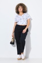 807123 - Pantalon chino Ruby 7/8 - taille élastique, jambe droite et large