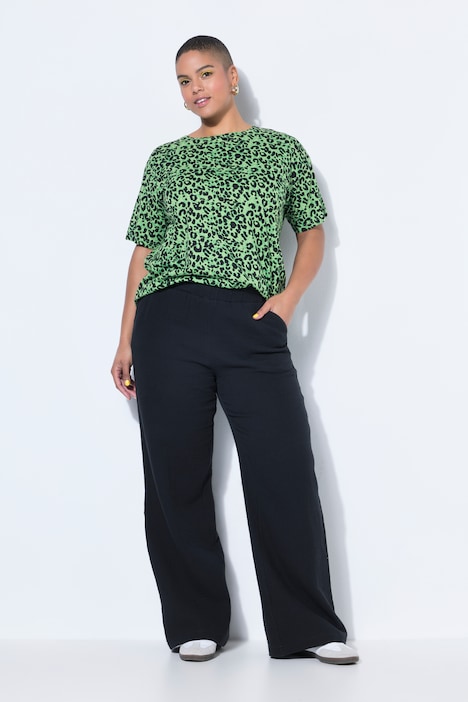 [820293100-44] 820293 - Pantalon en mousseline (noir, 44)