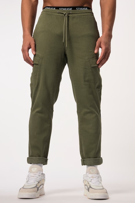 [824990190-3XL] 824990 - Pantalon cargo STHUGE, technologie FLEXLASTIC® (vert étang, 3XL)