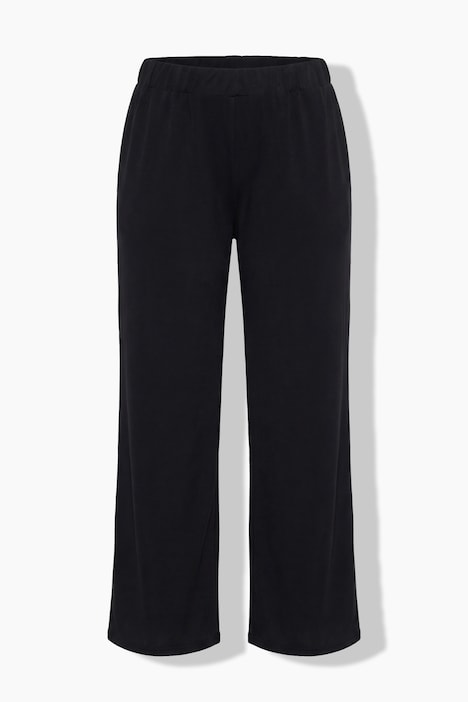 819306 - Pantalon en piqué, au tombé fluide