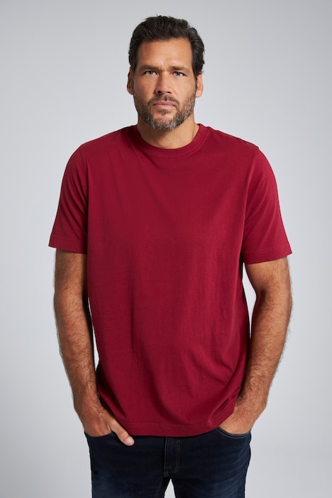 702558 - T-shirt Basic en coton peigné, col rond - jusqu'au 8 XL